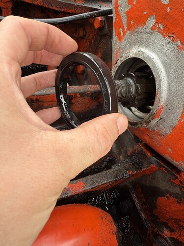 New crankshaft seal oiled